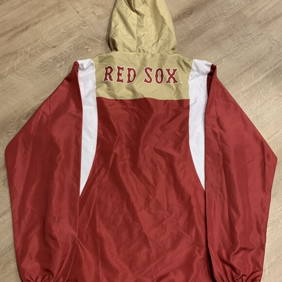 MLB + Boston College Red and Tan Windbreaker Jacket - Picture 5 of 8
